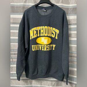 Methodist University Monarchs Gray Crewneck Sweatshirt